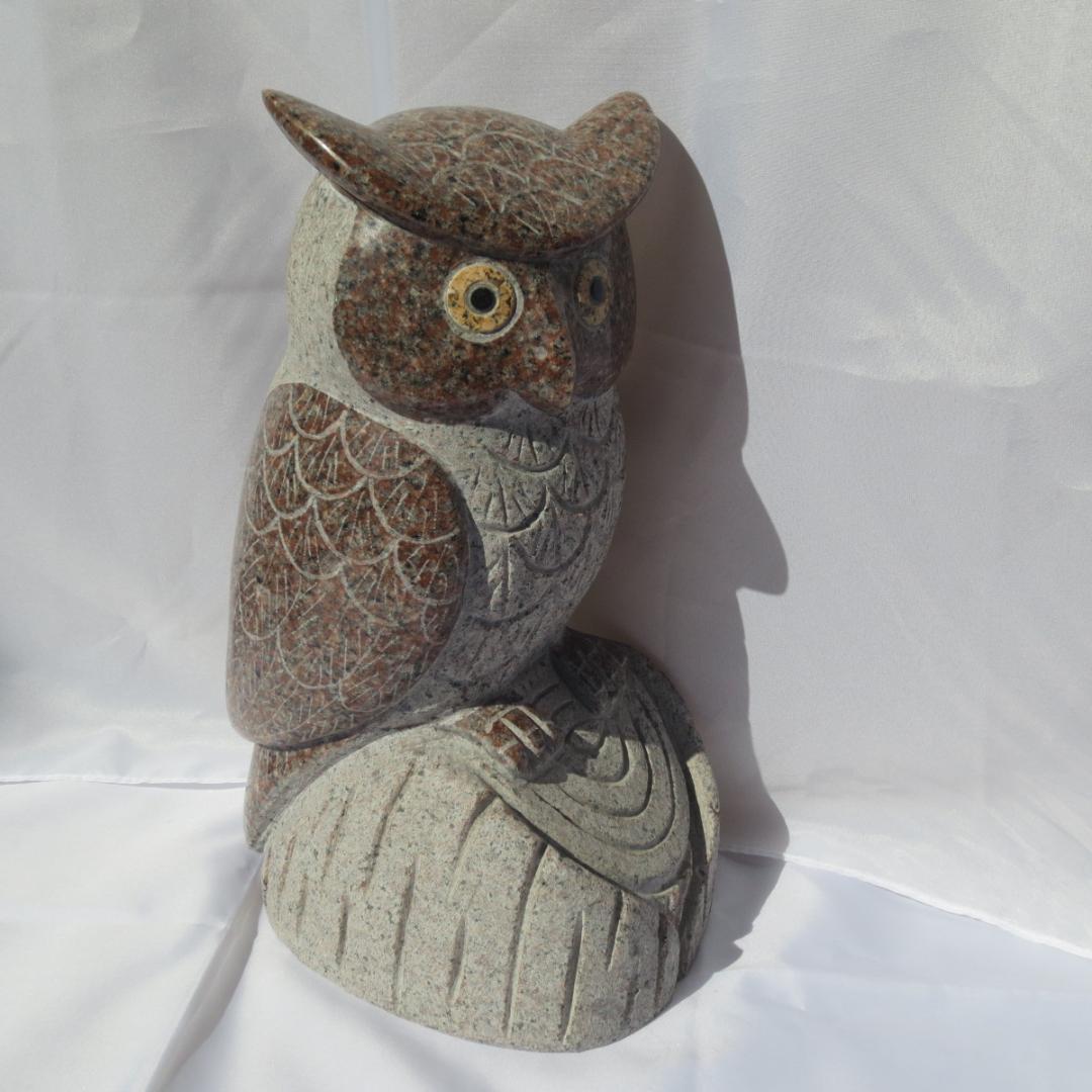 置物 フクロウ ふくろう 梟 オブジェ 福郎  玄関 看板  縁起物