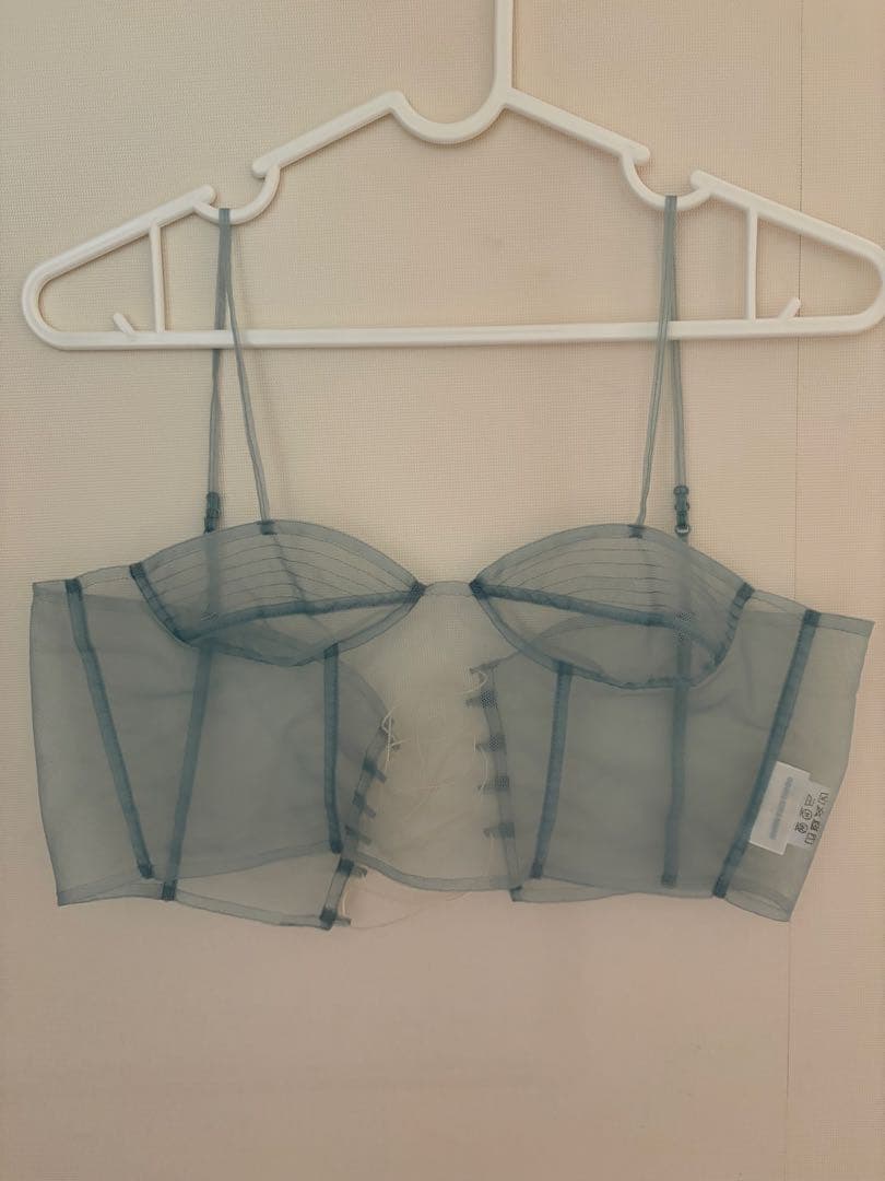 723 seven two three チュールキャミソール ペールブルー