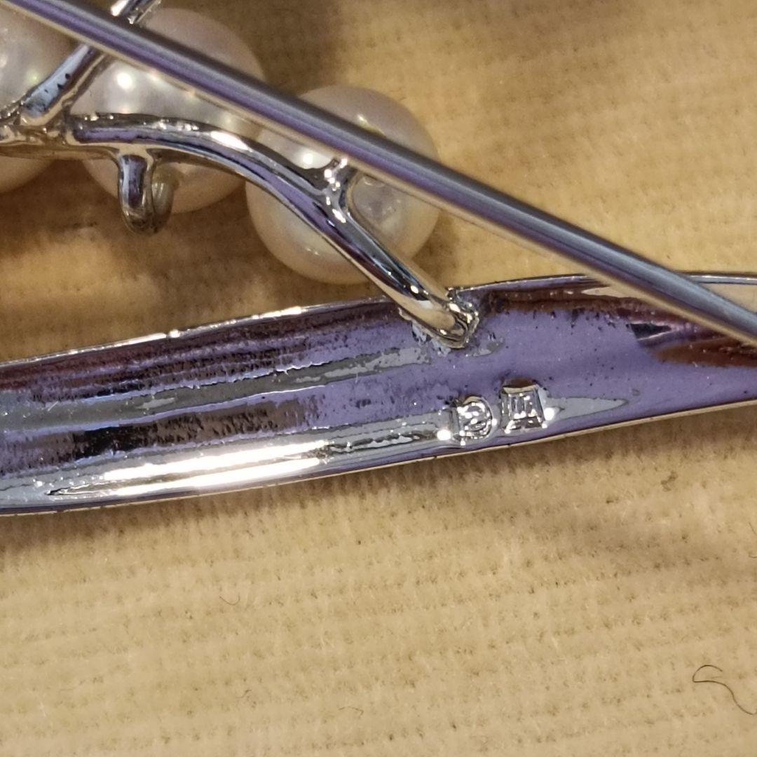 ミキモト ブローチ パール フォーマル 8珠 皇室御用達　箱なし　値引き不可