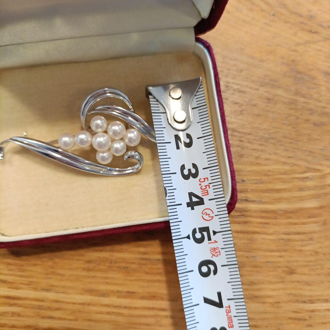 ミキモト ブローチ パール フォーマル 8珠 皇室御用達　箱なし　値引き不可