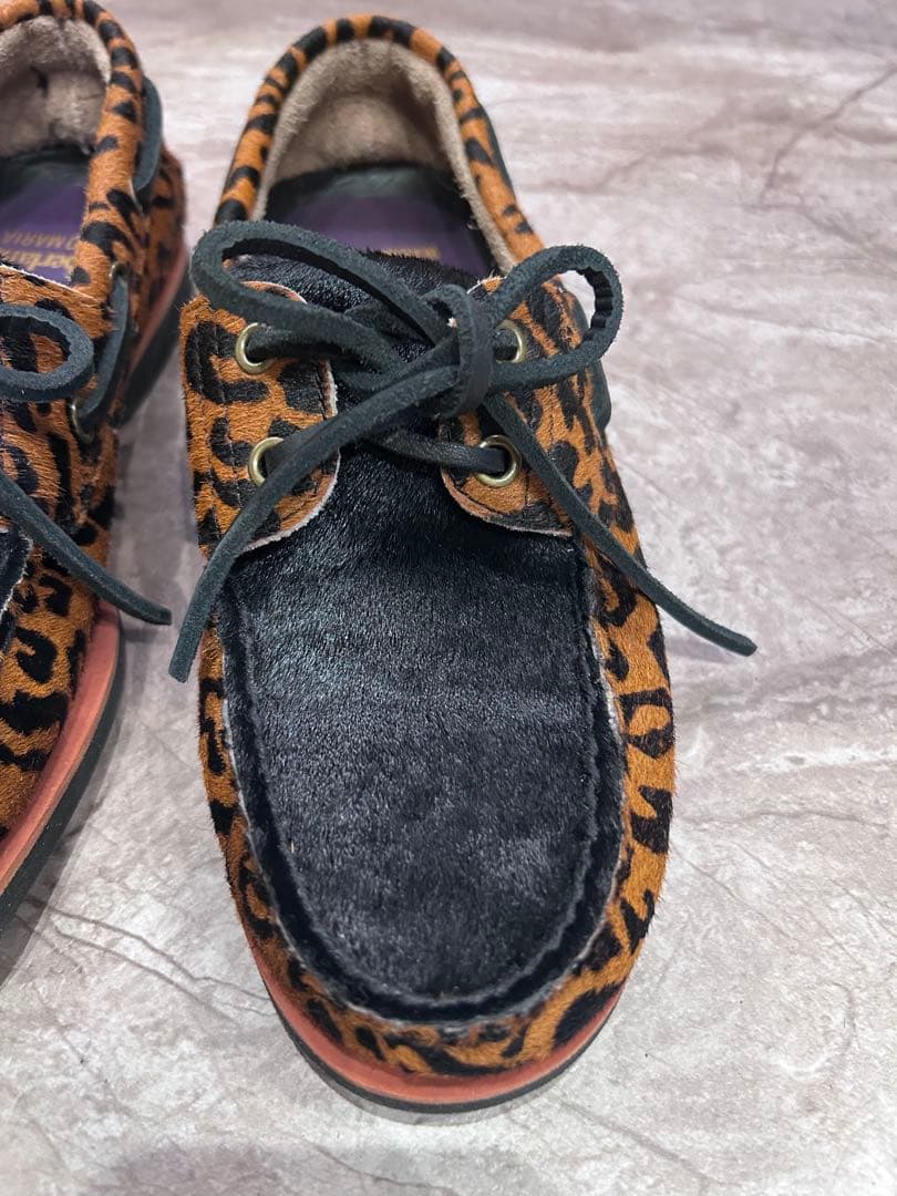 TIMBERLAND × WACKO MARIA デッキシューズ レオパード柄