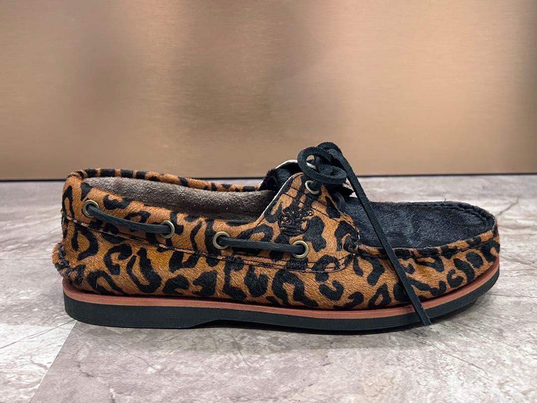 TIMBERLAND × WACKO MARIA デッキシューズ レオパード柄
