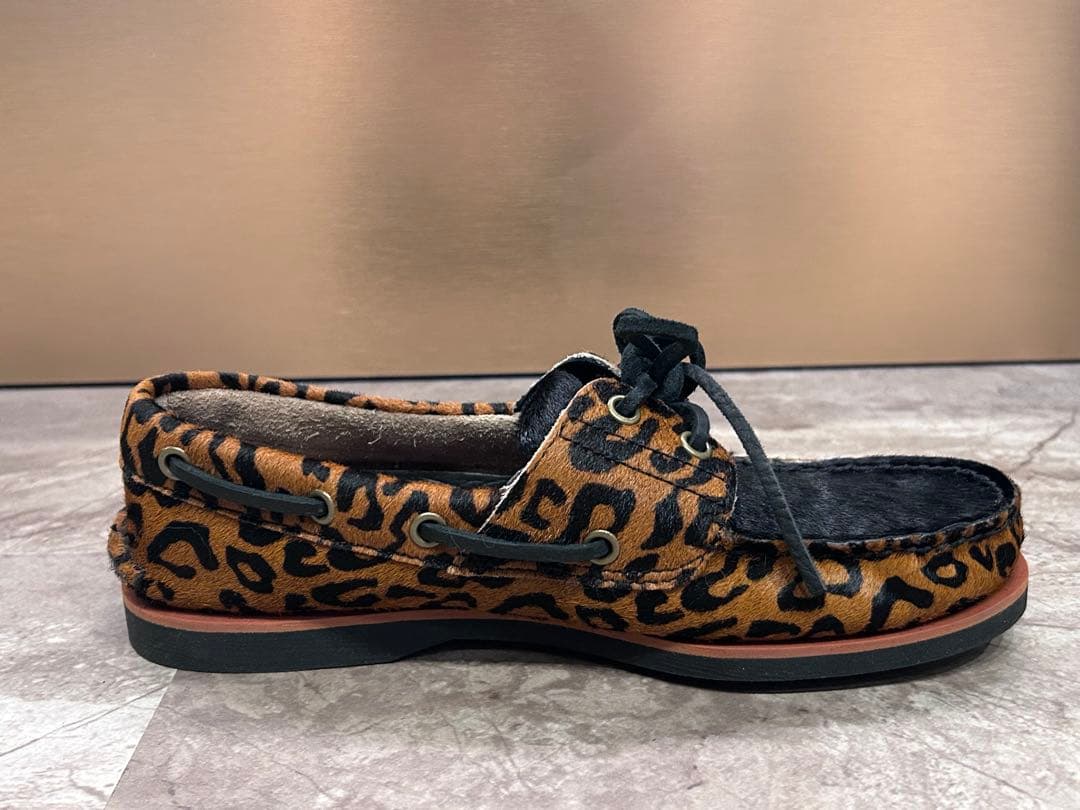 TIMBERLAND × WACKO MARIA デッキシューズ レオパード柄