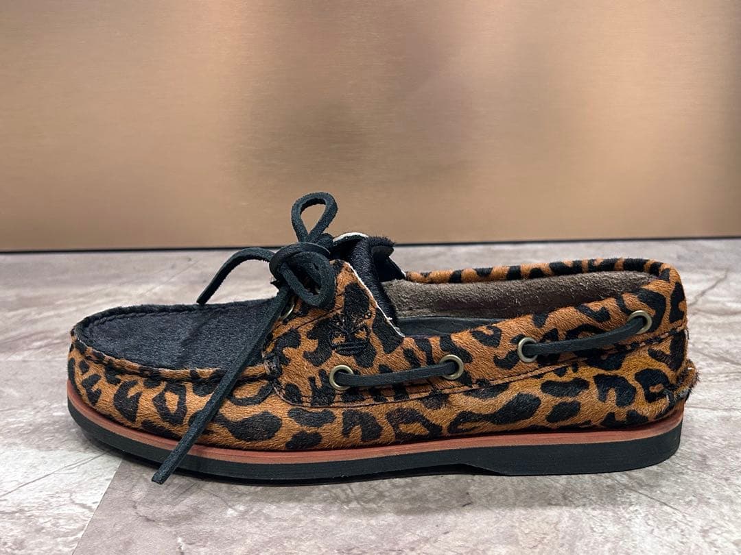 TIMBERLAND × WACKO MARIA デッキシューズ レオパード柄