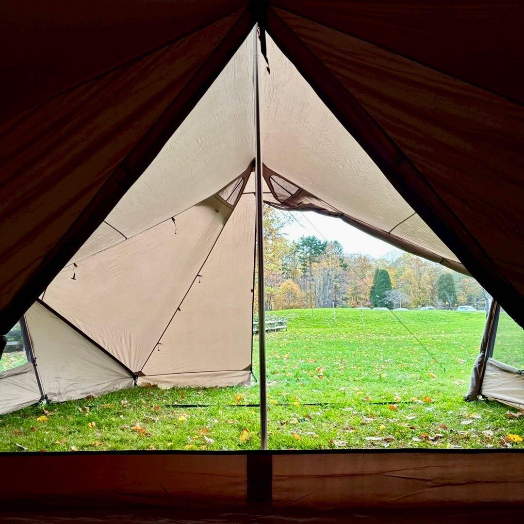 美品 レア 希少 スノーピンク グランベルクL 付属品は新品 大型幕 シェルター