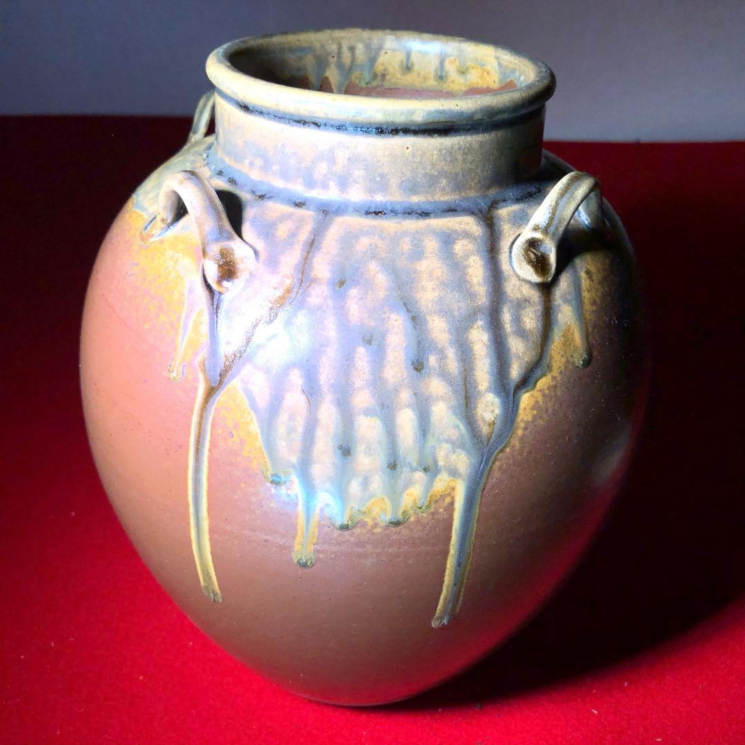 【茶道具】市野信水作　丹波茶壺