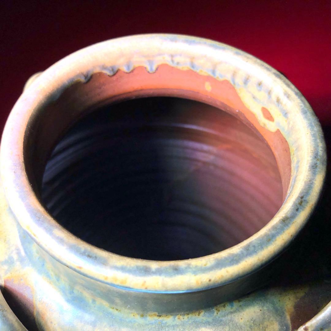 【茶道具】市野信水作　丹波茶壺