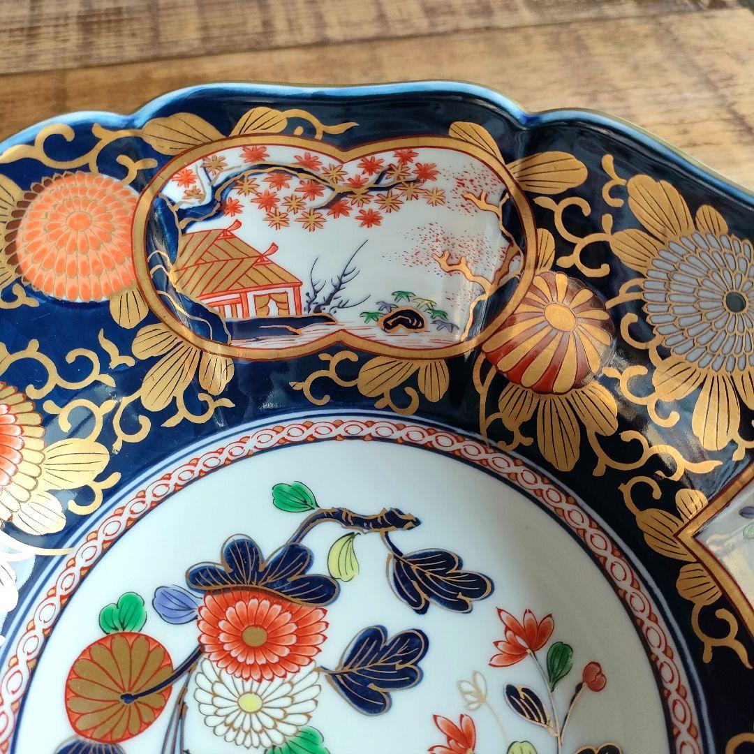 【未使用品】伊万里焼 窓絵 大鉢