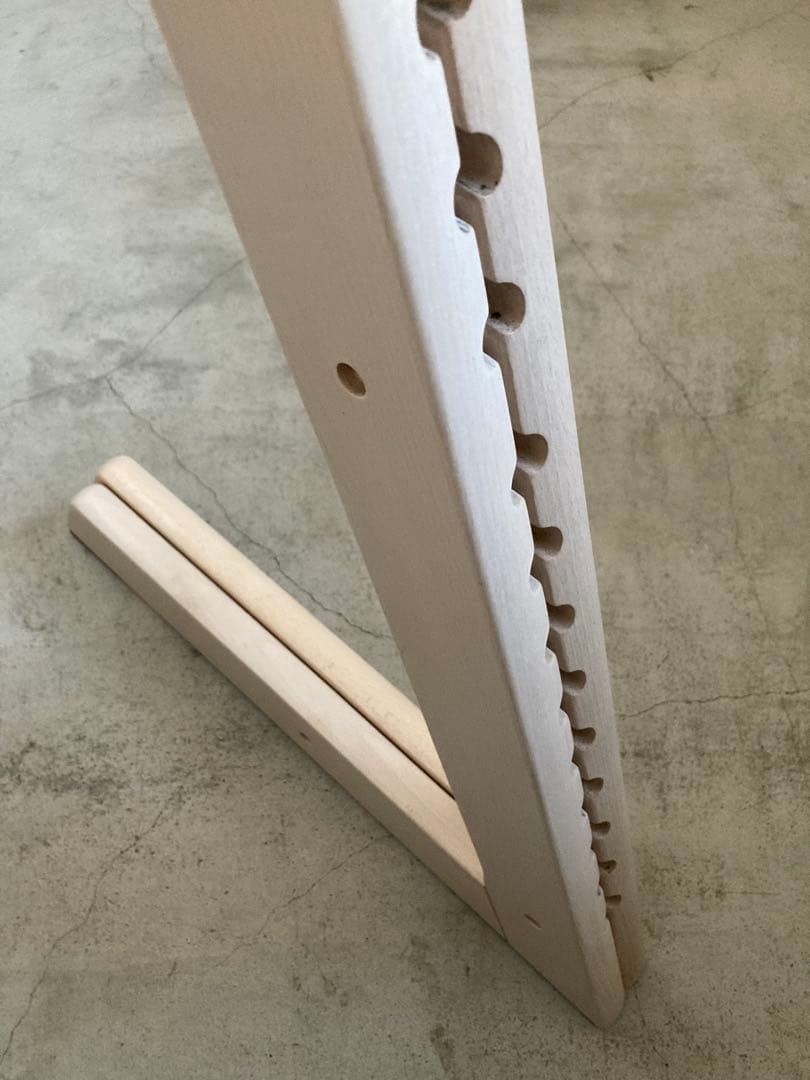 ストッケ　トリップトラップ　ホワイトウォッシュ　ベビーセット付　S/N4