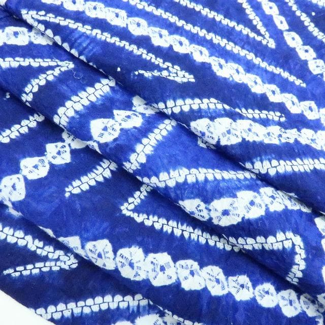 専用Y3377◆有松鳴海絞り 綿 背・胸当て付 手縫い仕立て 高級浴衣