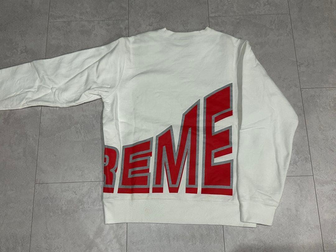 【美品】 Supreme ロゴ トレーナー スウェット　Mサイズ