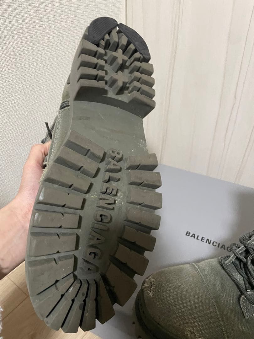 正規品　balenciaga コンバットブーツ　strike boots 42