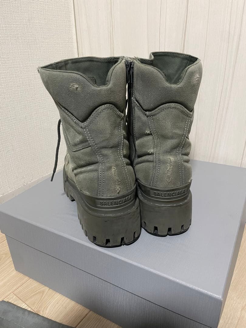 正規品　balenciaga コンバットブーツ　strike boots 42