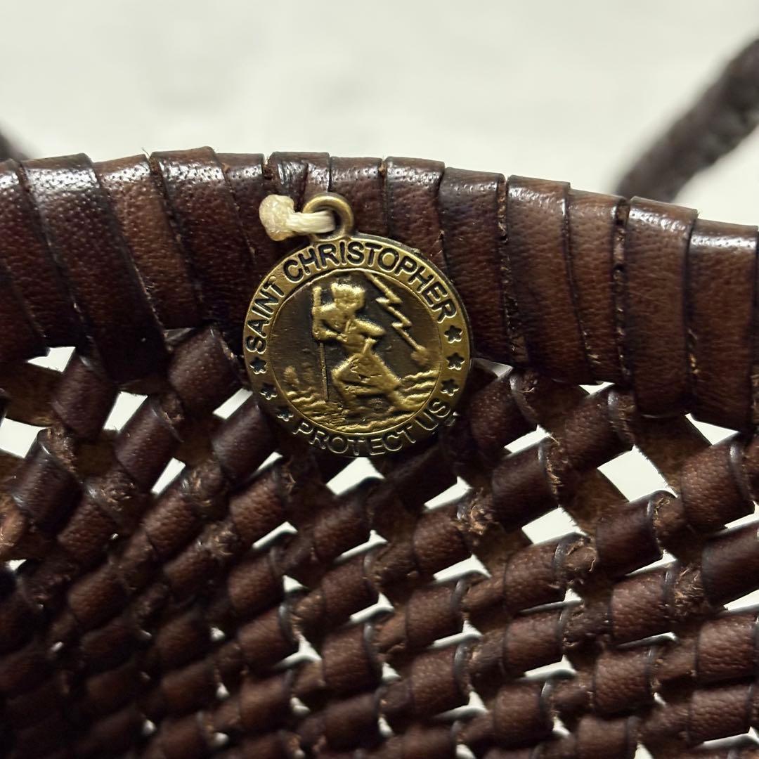 Dragon ドラゴンディフュージョン　メッシュトート　ブラウン　カゴバッグ