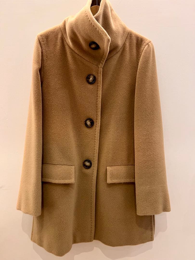 Marella スタンドカラーコート ウールカシミア