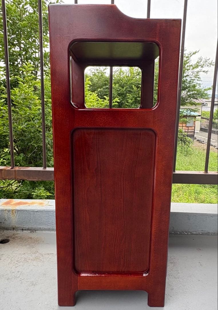 【送料込み】old Karimoku 電話台 引き出し4杯 木製