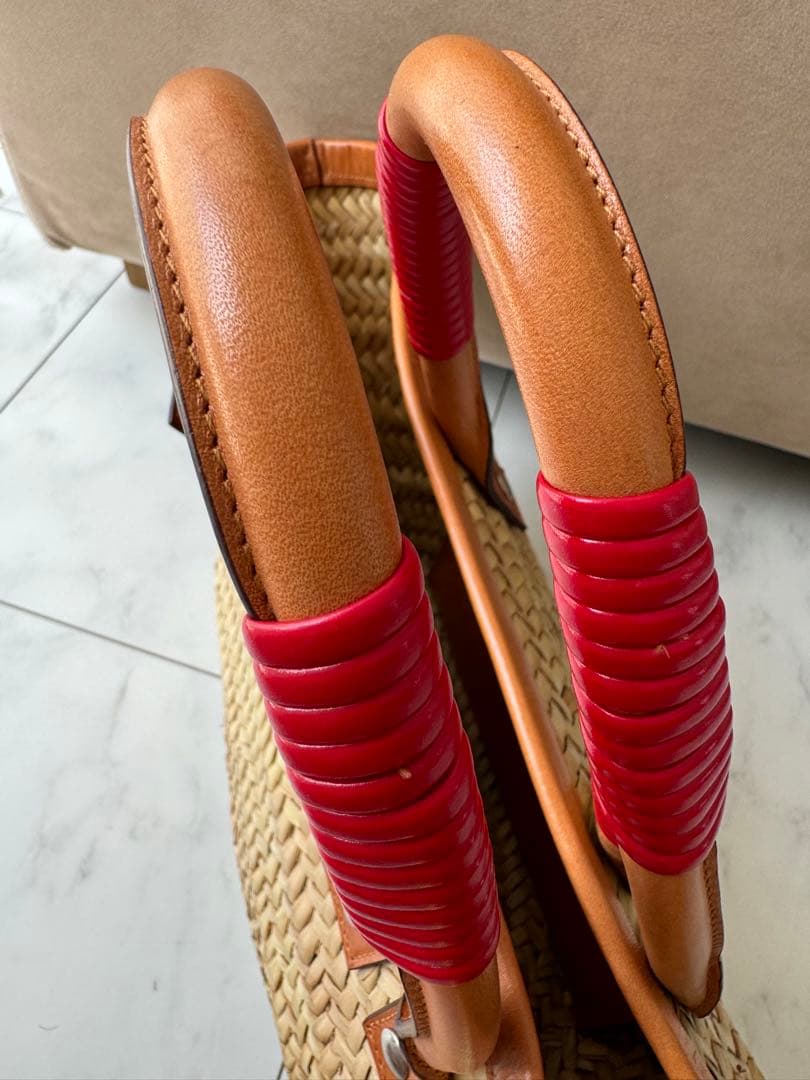 ★美品　バレンシアガ　ラフィア　ビストロ　パニエ　カゴバッグ