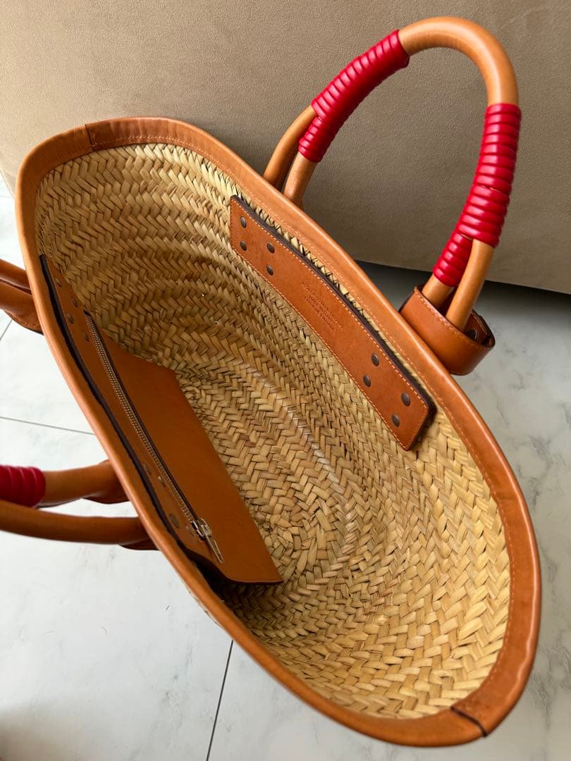 ★美品　バレンシアガ　ラフィア　ビストロ　パニエ　カゴバッグ