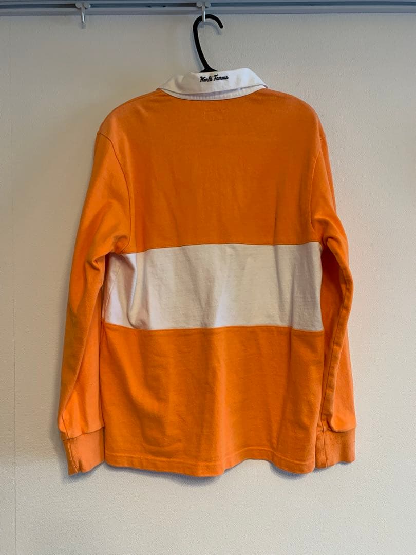 クウォーター　supreme シュプリーム　ラガーシャツ　オレンジ