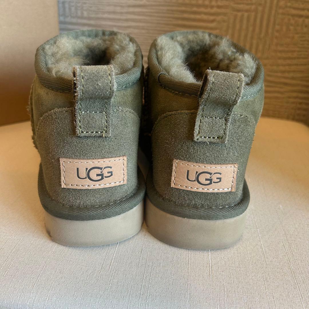 【美品】UGGアグ☆CLASSIC ULTRA MINI ムートンブーツ 23