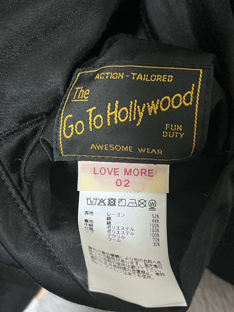 ドラゴン刺繍スカジャン 黒　gotohollywood サイズ02