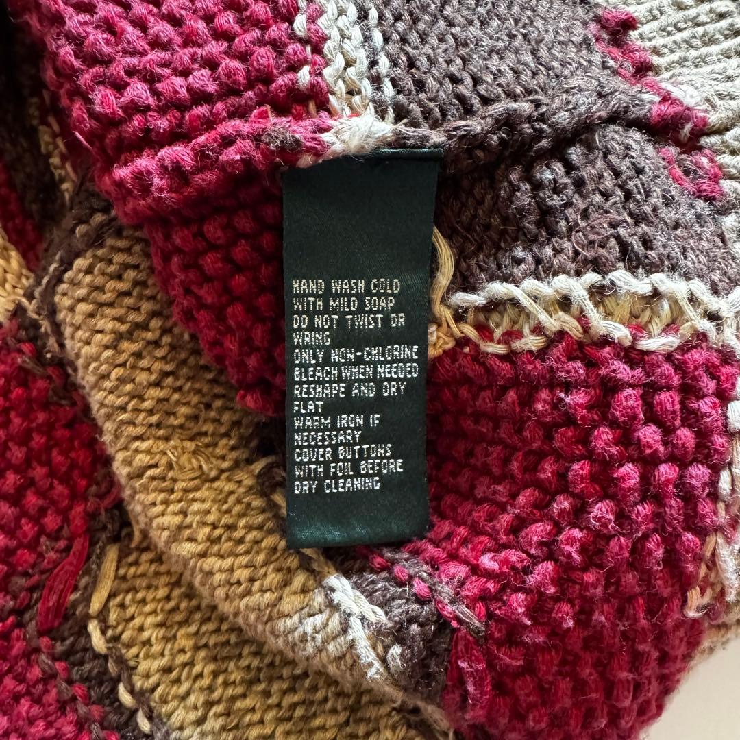 ラルフローレン ネイティブ ハンドニット カーディガン セーター 希少 Lサイズ