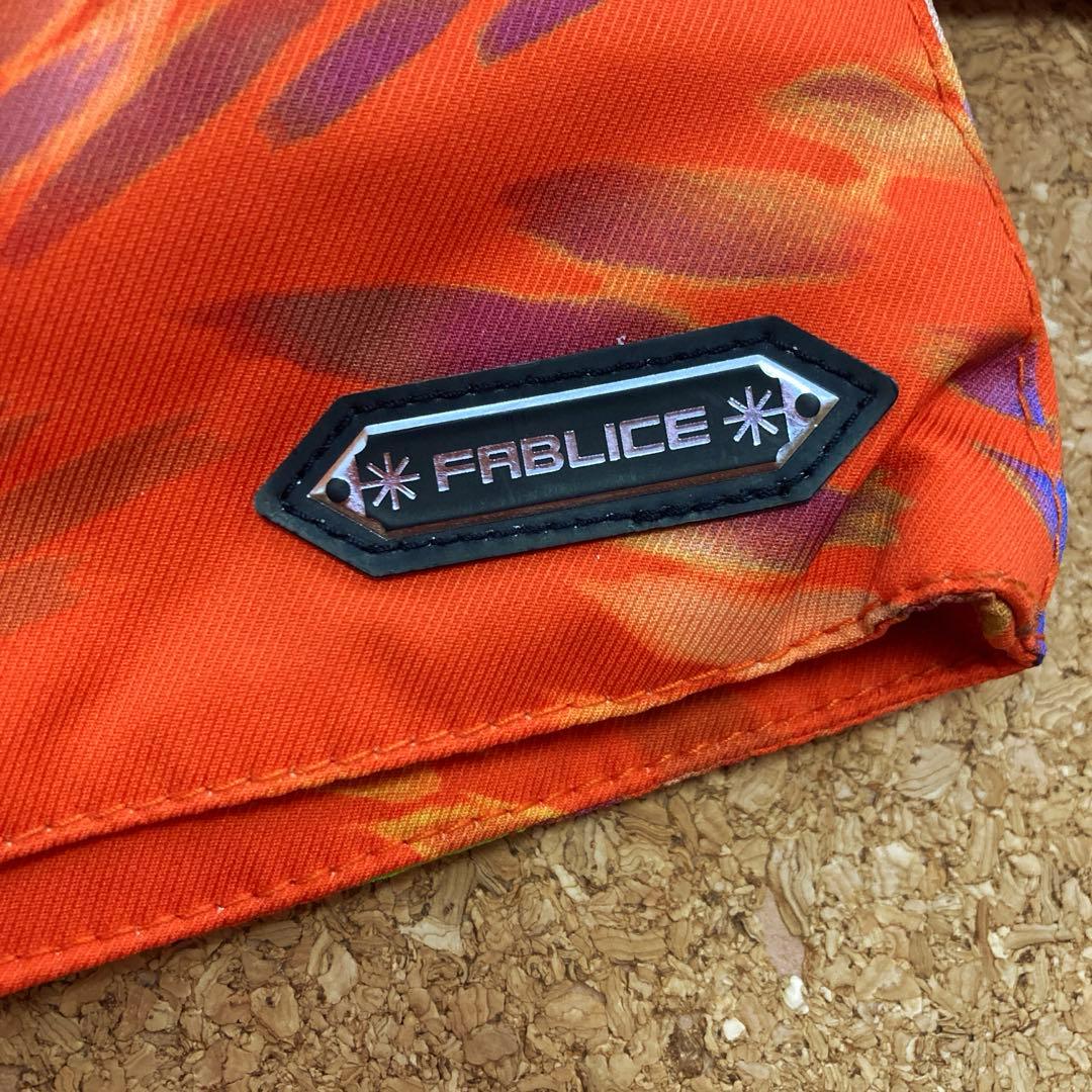 【美品】ファブリスFABLICEスキーウェア スキー スノボSSメンズオレンジ柄