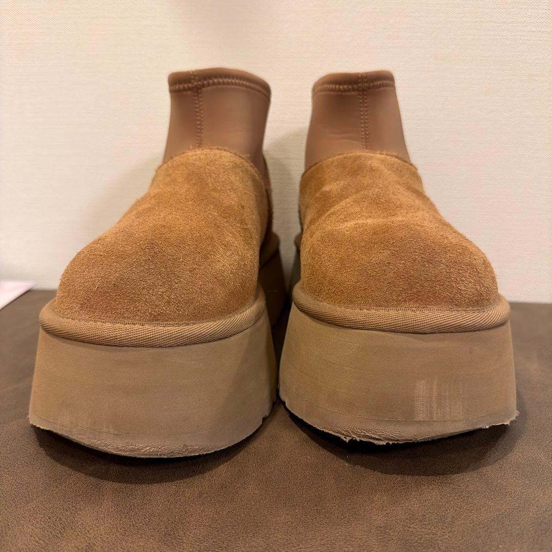 久美子！UGG ブラウン 厚底スリッポンブーツ