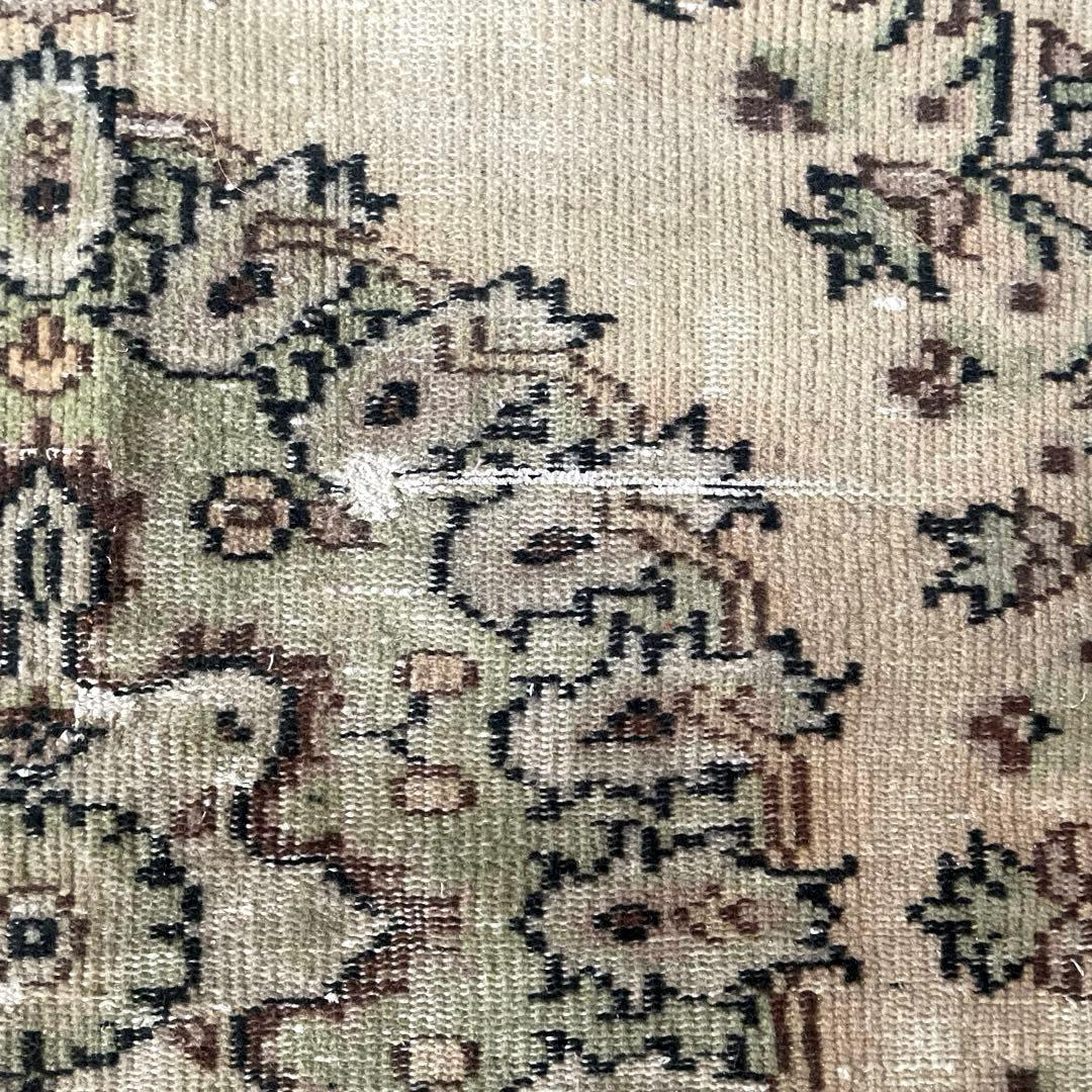 超大判144×269メダリオン　ベージュブラウン　トルコヴィンテージラグ