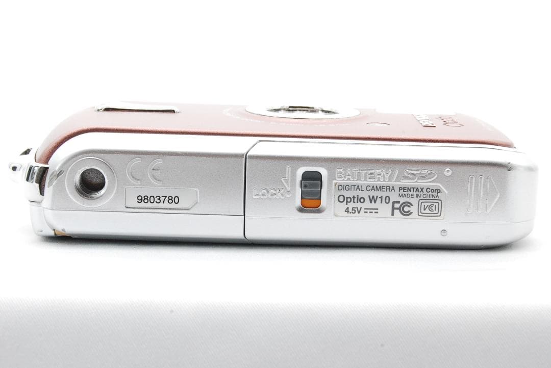 極上美品】PENTAX Optio W10ピンク防水 動作確認済 バッテリー新品