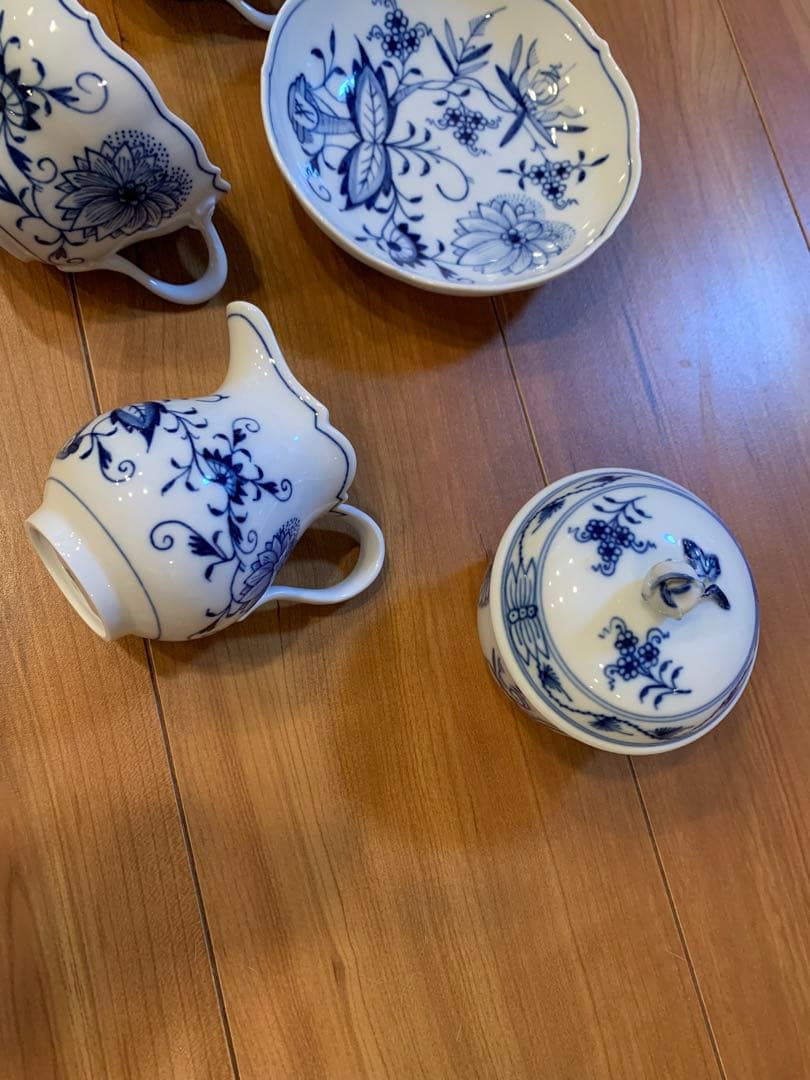 マイセン　ブルーオニオン　ティーセット