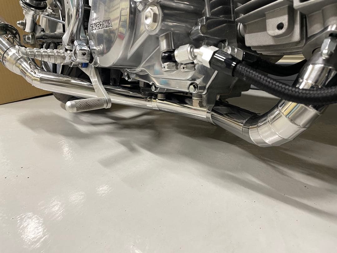 ダックスとモンキー　車高短用　ワンオフ　エキパイ　ステンレス製　エキパイのみ