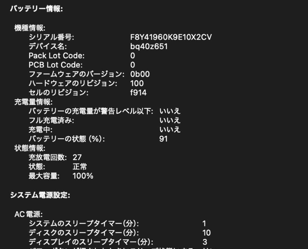 【美品バッテリー100%】MacBook Air m2 8GB SSD256GB