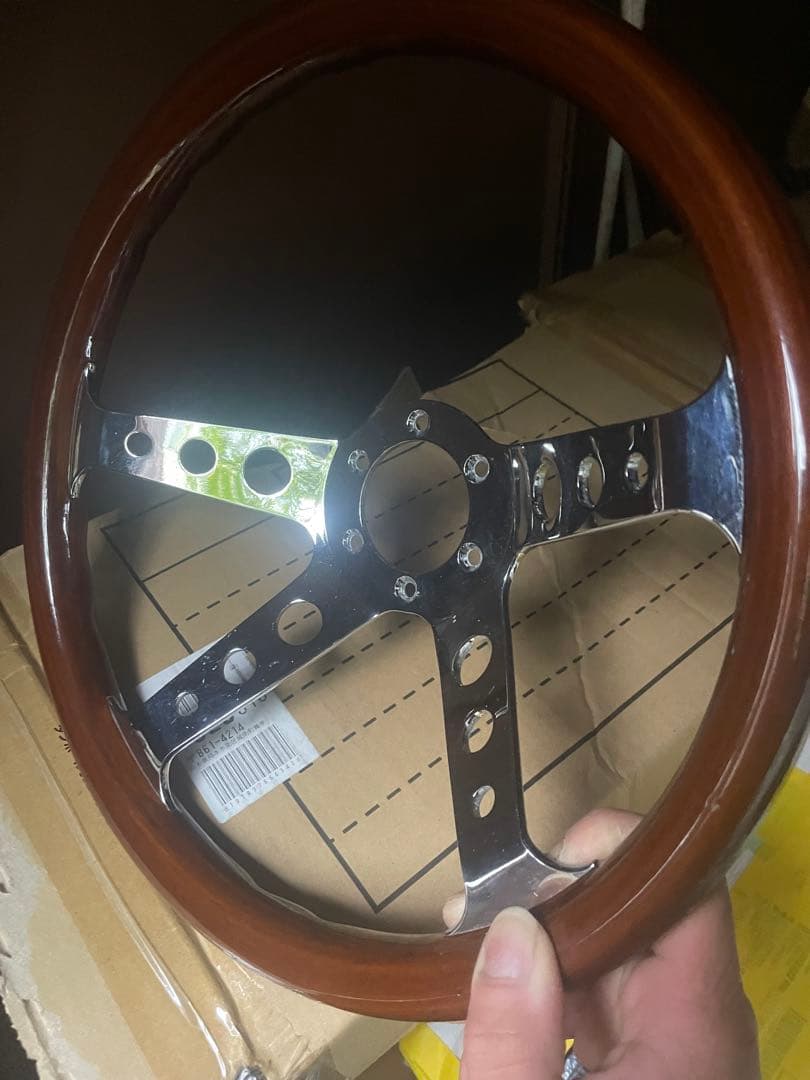 ウッドステアリング　ビレット　揚達麻