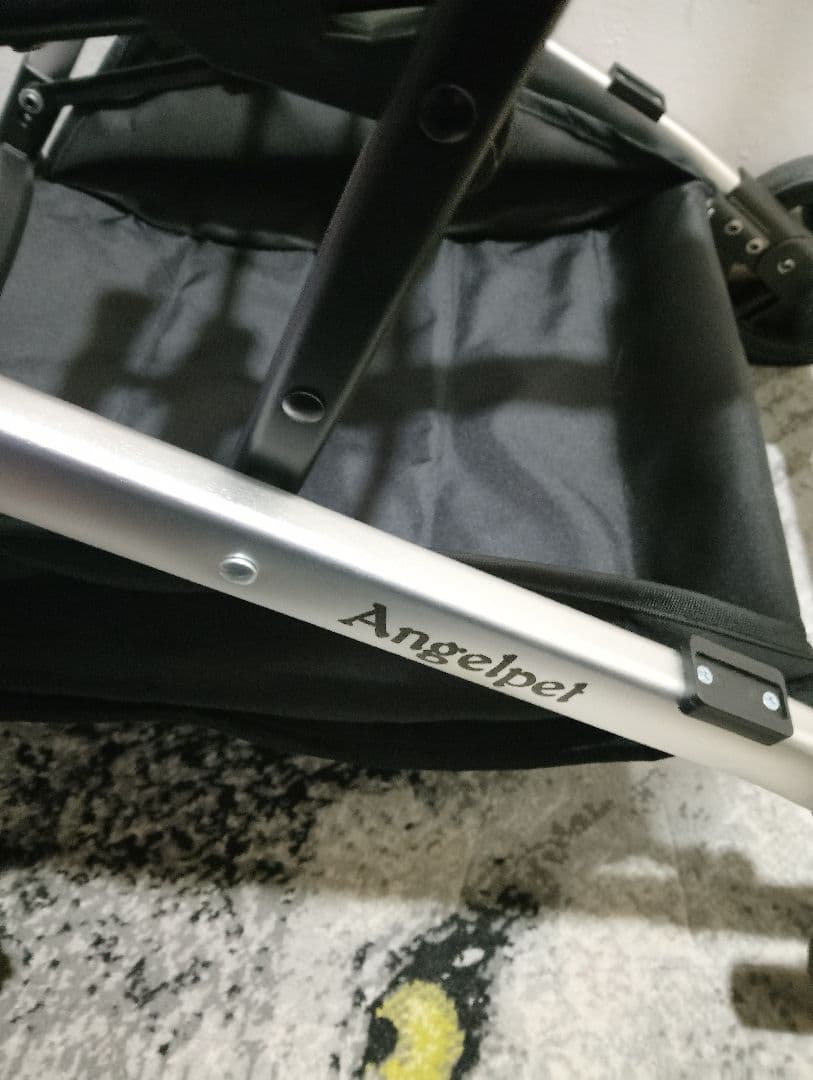 激安、美品Angelpet ペットキャリー 黒2WAY、使用頻度ほとんど無く出品