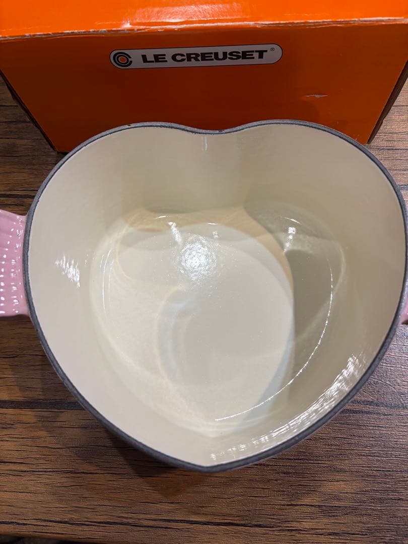 LE CREUSET ハート型 両手鍋 ピンク