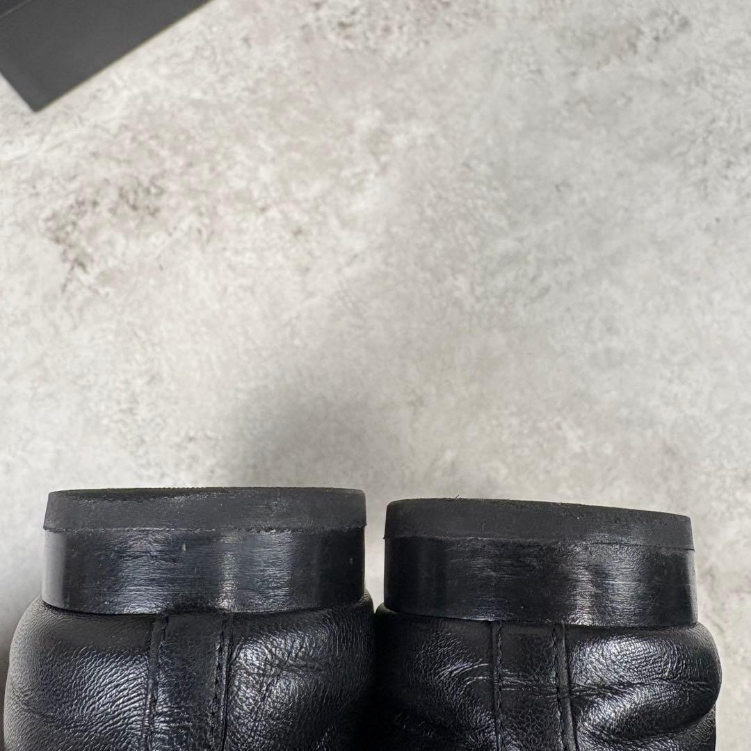 シャネル CHANEL ココマーク レザー フラットパンプス 36 1/2 黒