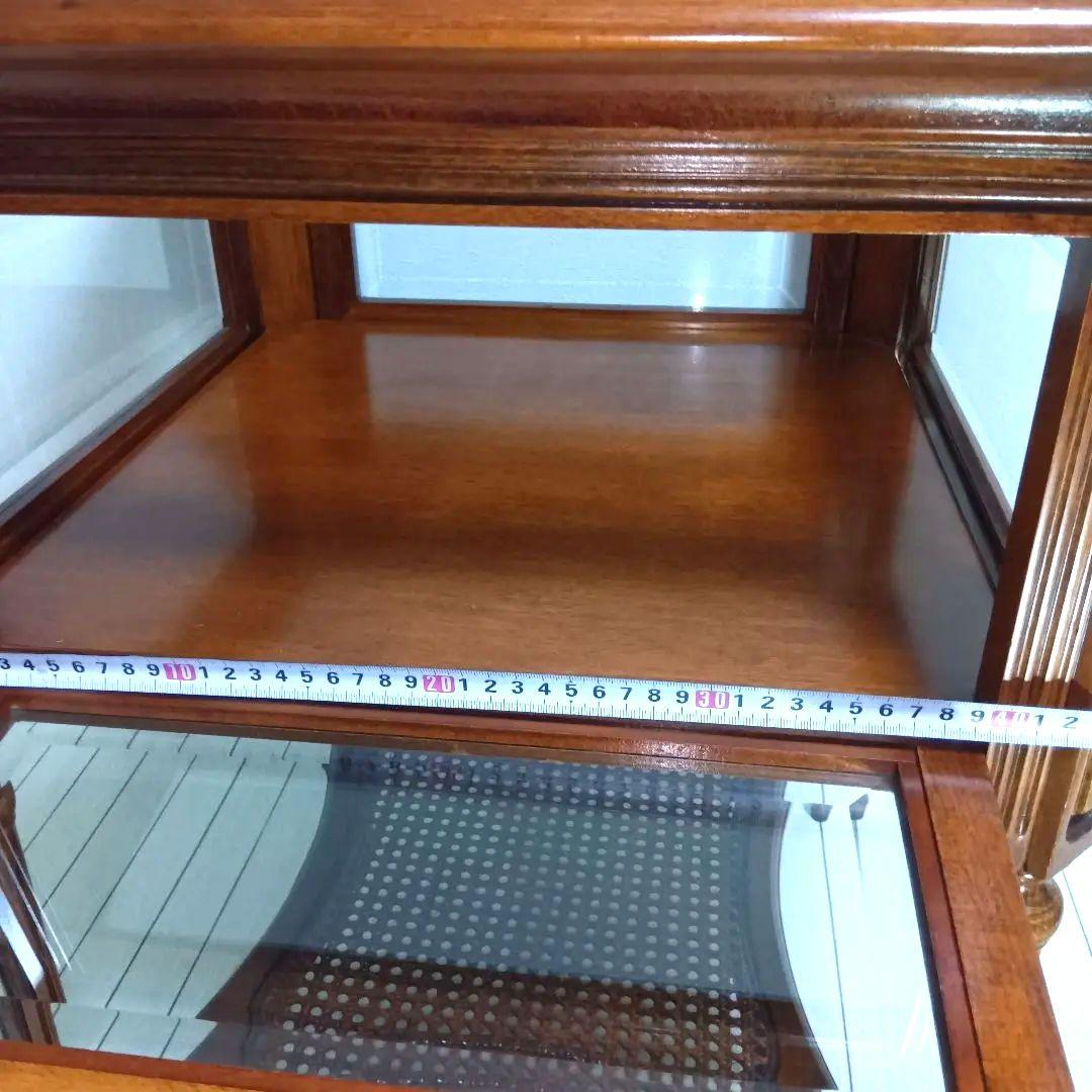 【美品】クラシック　アンティーク　キュリオケース　5面ガラス