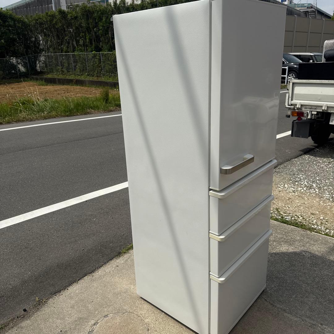 AQUA 4ドア冷蔵庫 355L　AQR-36K(S)2021年製