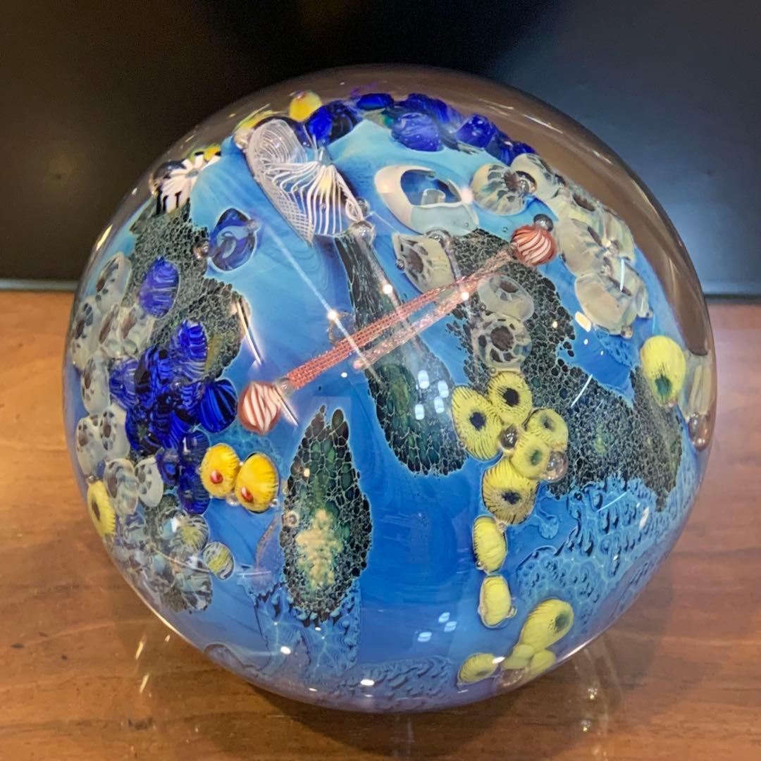 Josh Simpson「Megaplanet」No.5 ガラスアート 置物