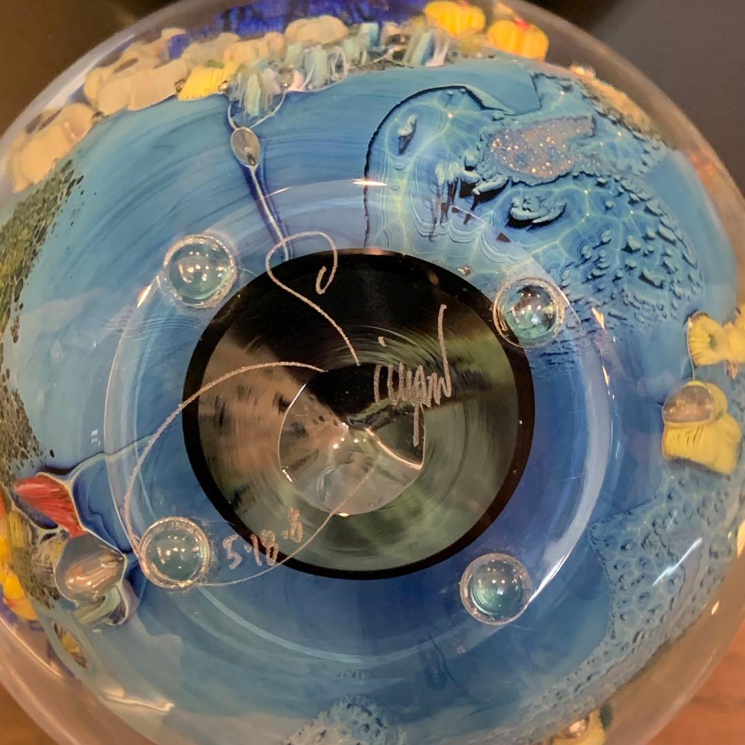 Josh Simpson「Megaplanet」No.5 ガラスアート 置物