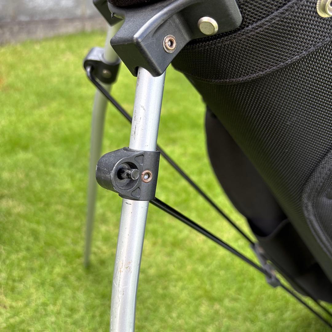 希少☆ バーバリー BURBERRY キャディバッグ ゴルフ 黒 ノバチェック