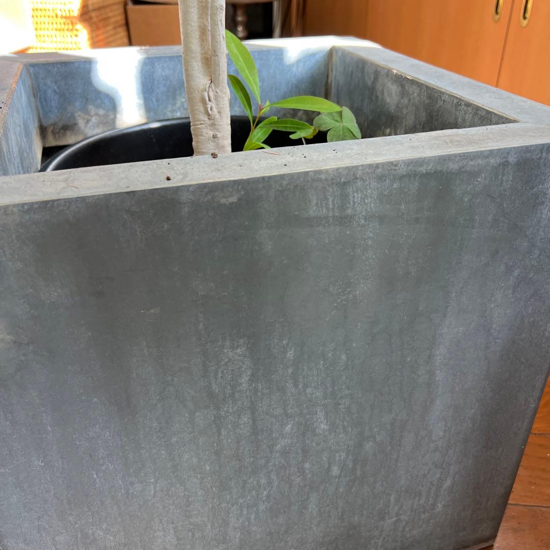 DOMANI ドマーニ ZINC CUBE HZCR40 鉢　プランター