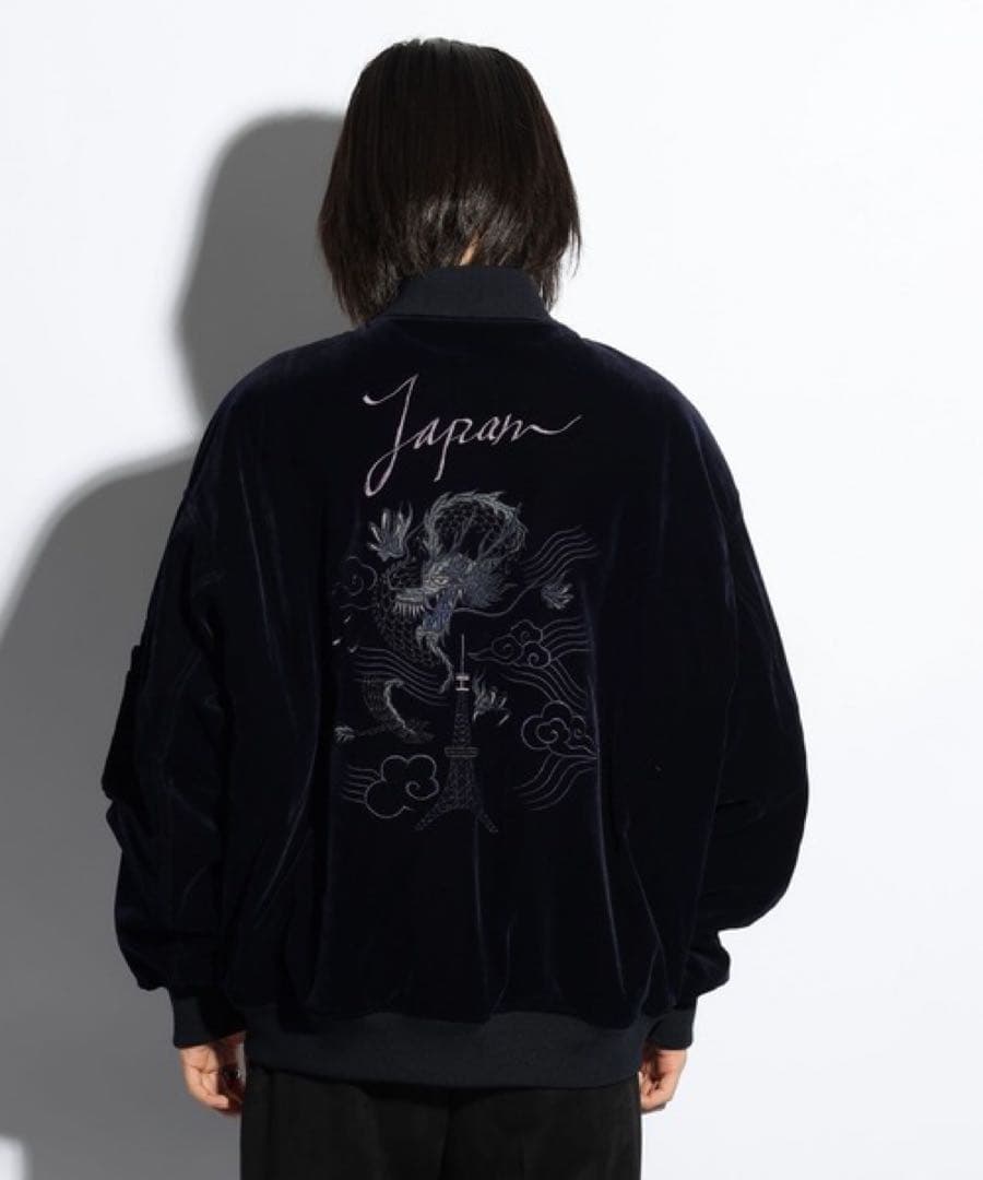 即完売品⭐︎ HARE×hxcyyd スーベニアブルゾン 虎 龍 刺繍 東洋 別珍