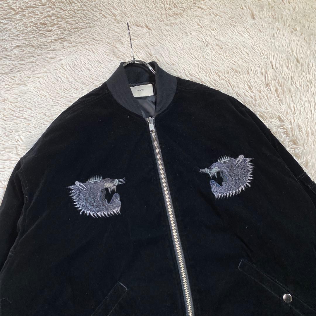 即完売品⭐︎ HARE×hxcyyd スーベニアブルゾン 虎 龍 刺繍 東洋 別珍