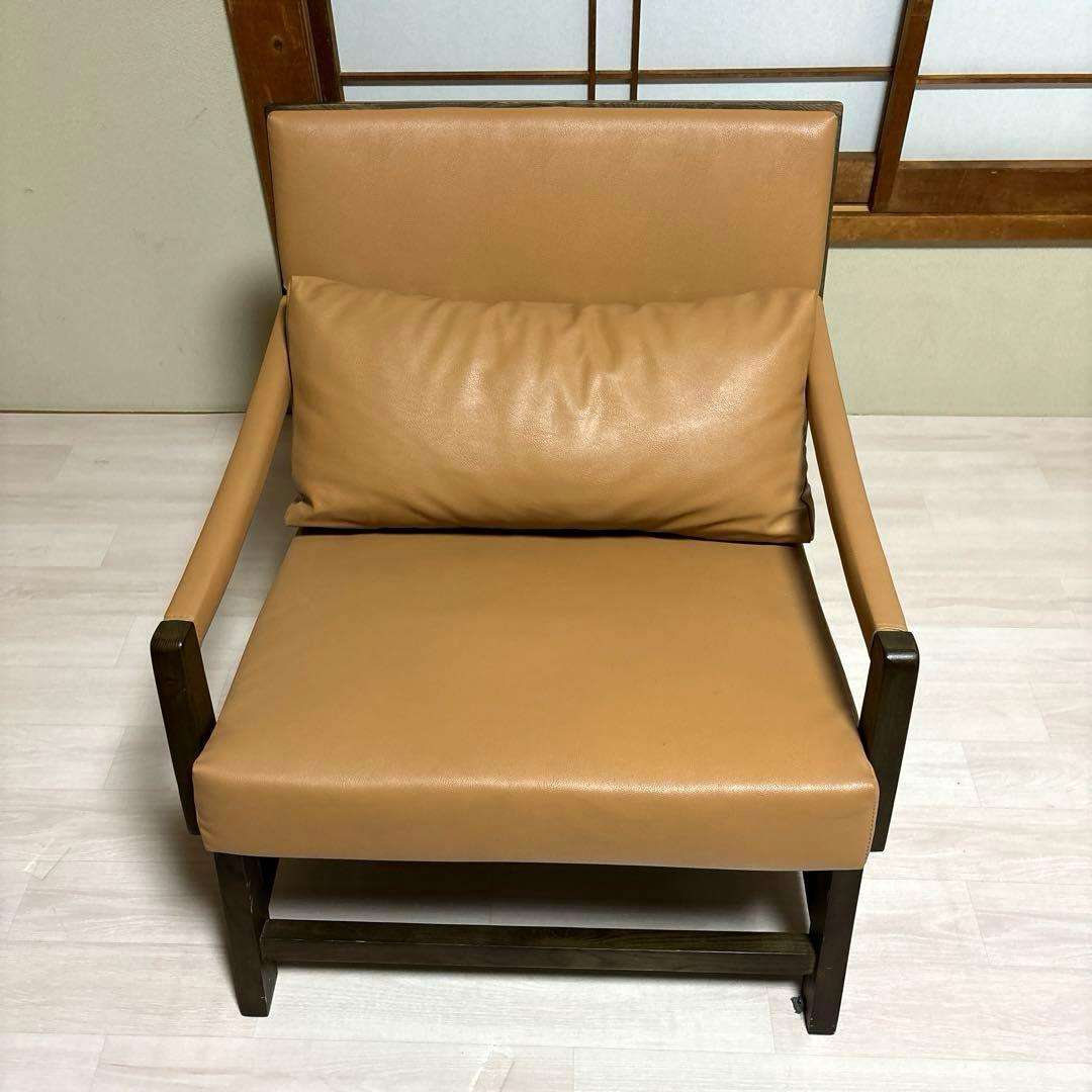 【専用商品となります】　　　　　　　　　NOCE アームソファ レザー ブラウン