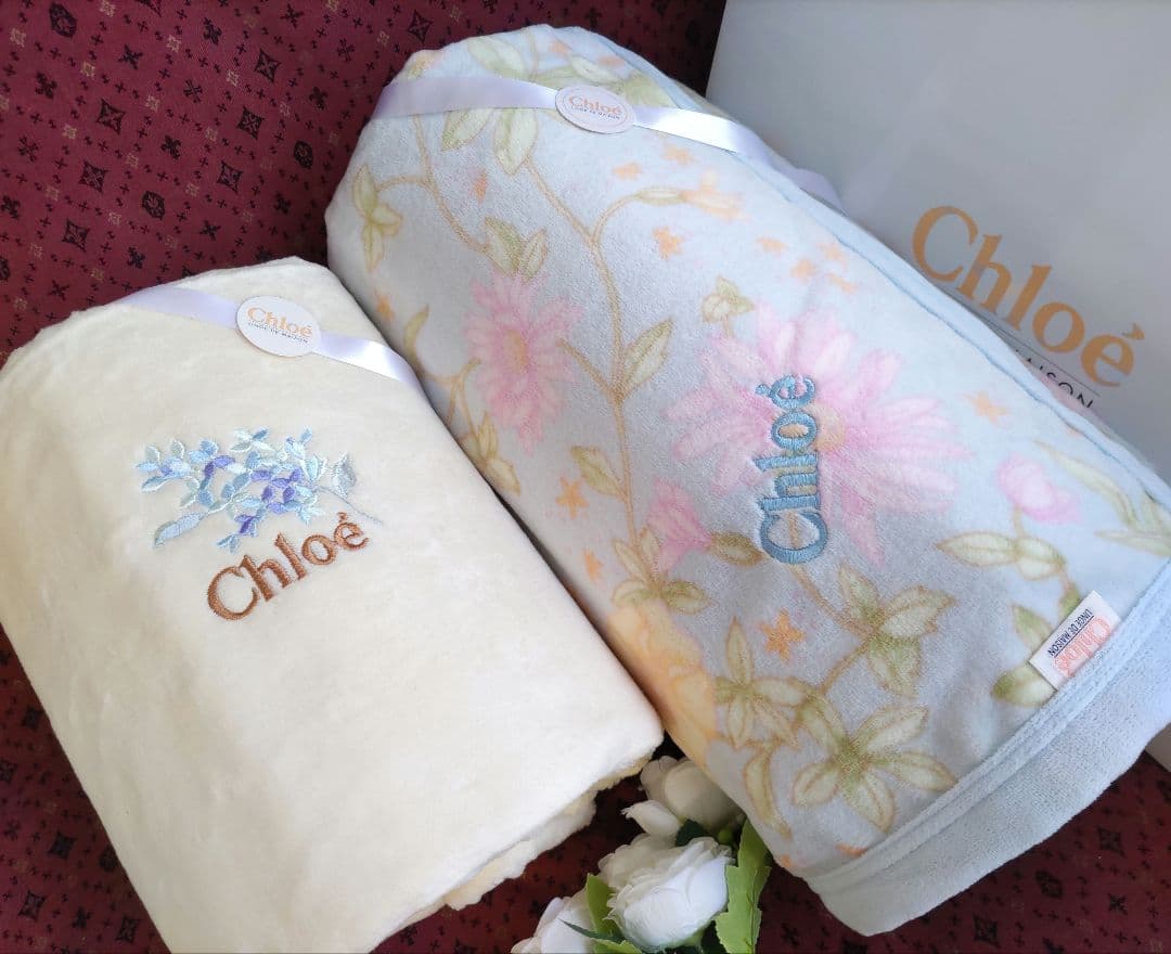 Chloeクロエ　コットンニューマイヤー毛布　綿ボアシーツ　シングル計２枚　新品