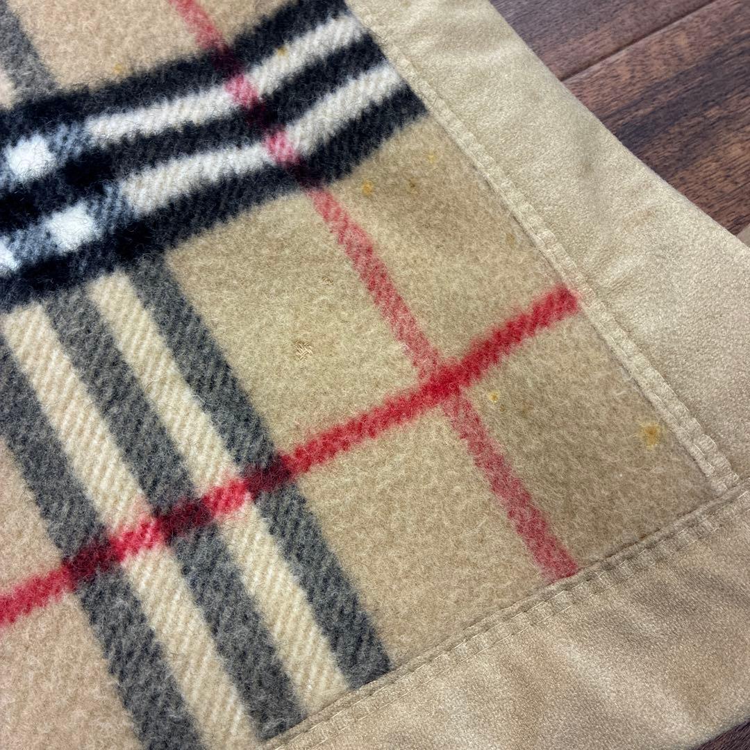 Burberry 大判毛布　ウール　100% 西川