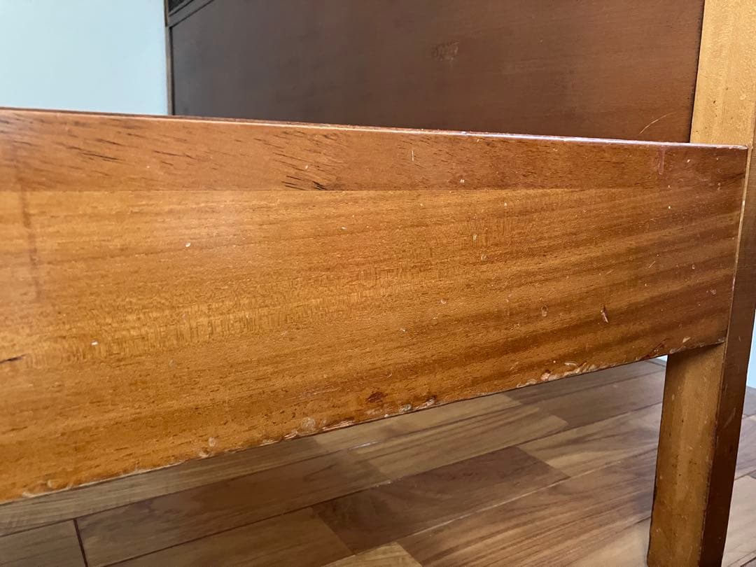 【値下げしました】メデア　ラタン編みベッド　アール・ヌーヴォー　クイーンサイズ