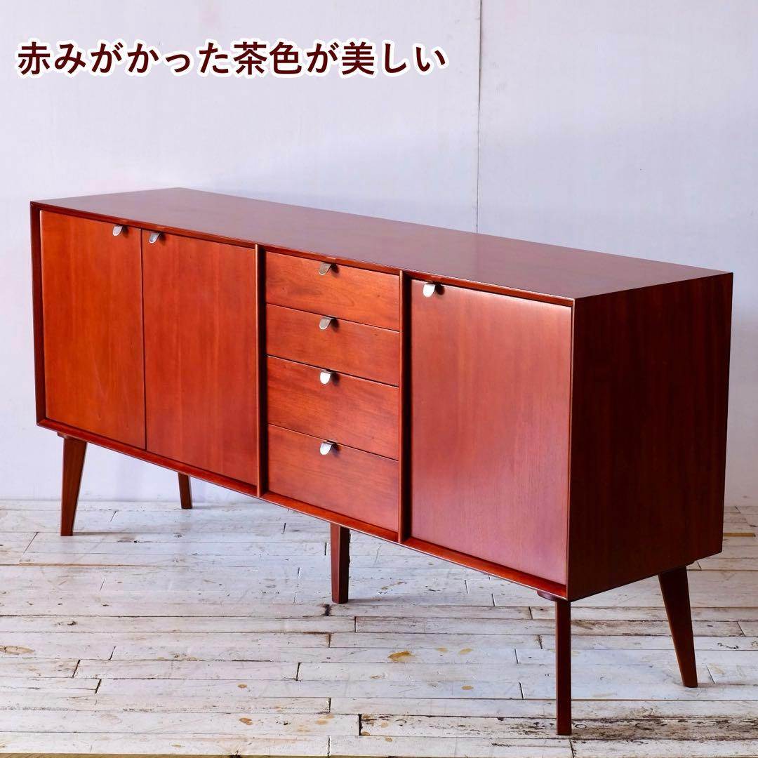 A 新品 160cm リビングボード キャビネット 北欧 ホテル仕様 収納